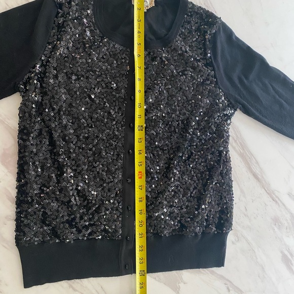 Camellia Black Sequin Sweater- Size M - Picture 3 of 9
